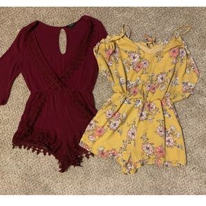 2 Rompers, Rue21 & Charlotte Russe